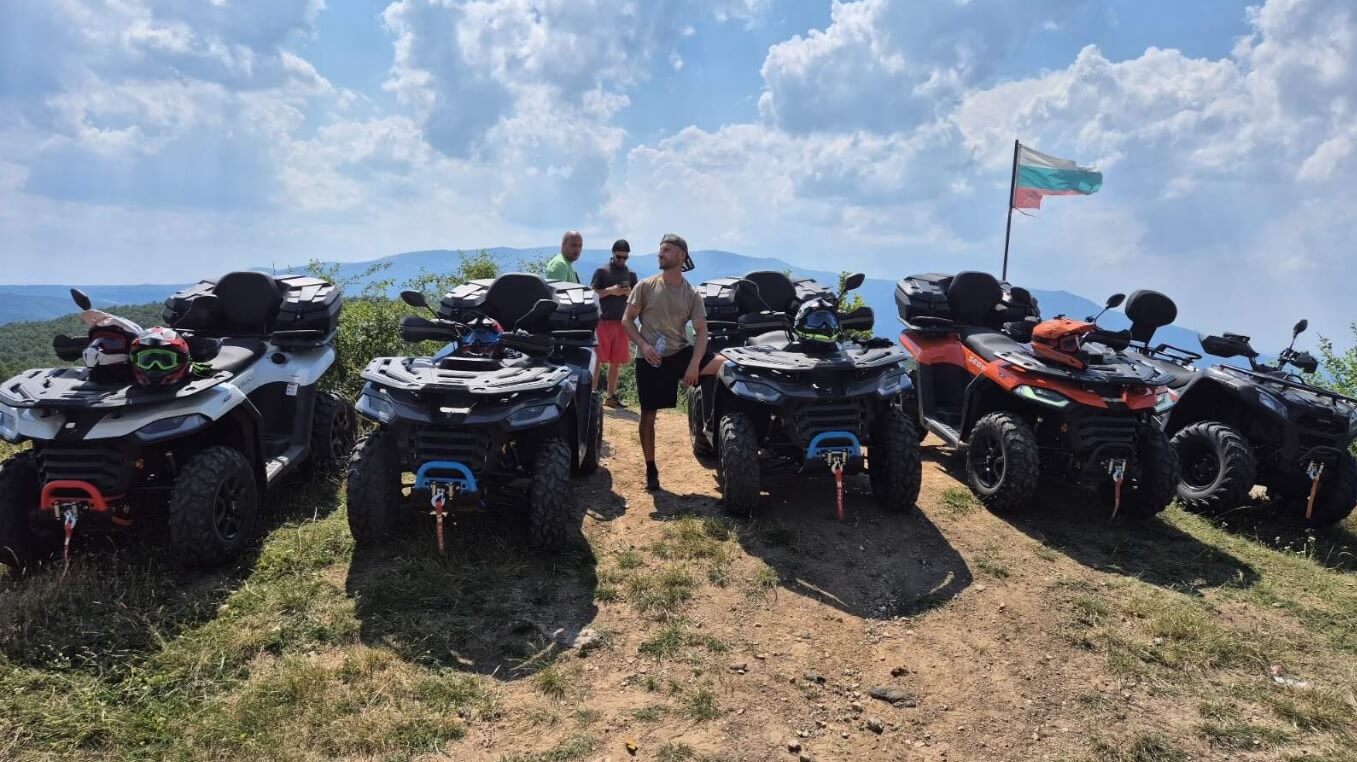 ATV off-road tour in the hills near Sofia on a weekend