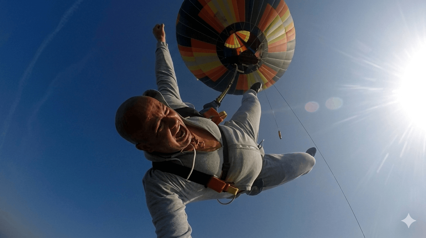 Bungee Jump from Hot Air Balloon Sofia