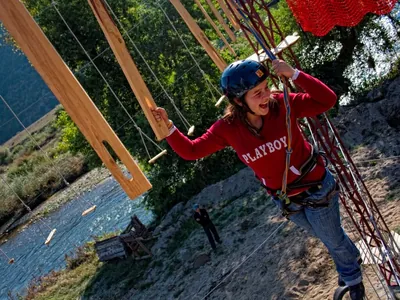 Zipline and rope garden, Bulgaria