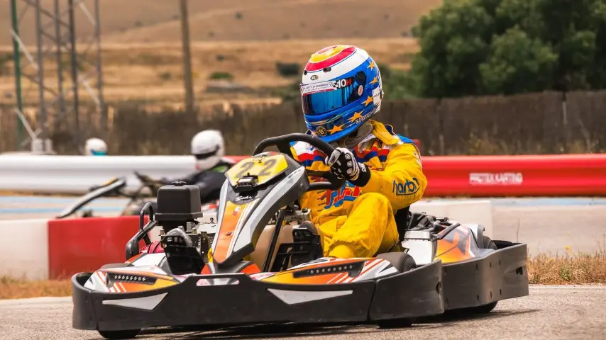 Karting on an outdoor track in Sofia