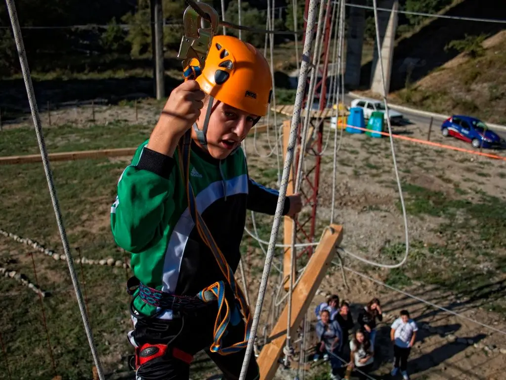 Rope garden near Sofia, high level at 5 metres