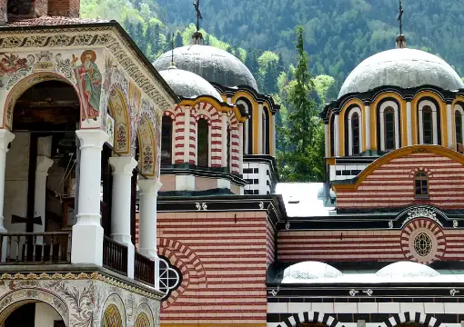 Domes of the Rila Monastery church
