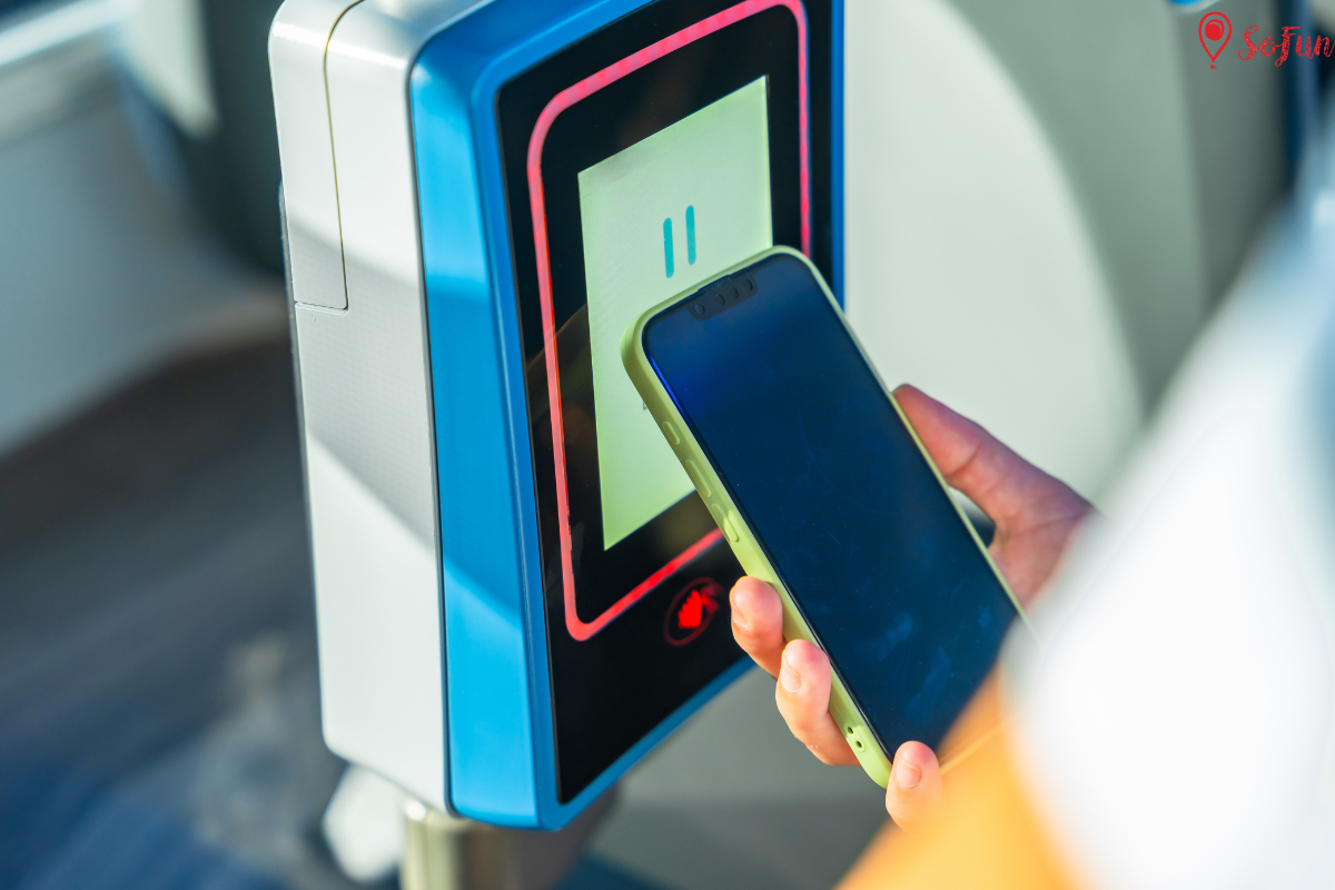 Contactless payment validator on Sofia public transport