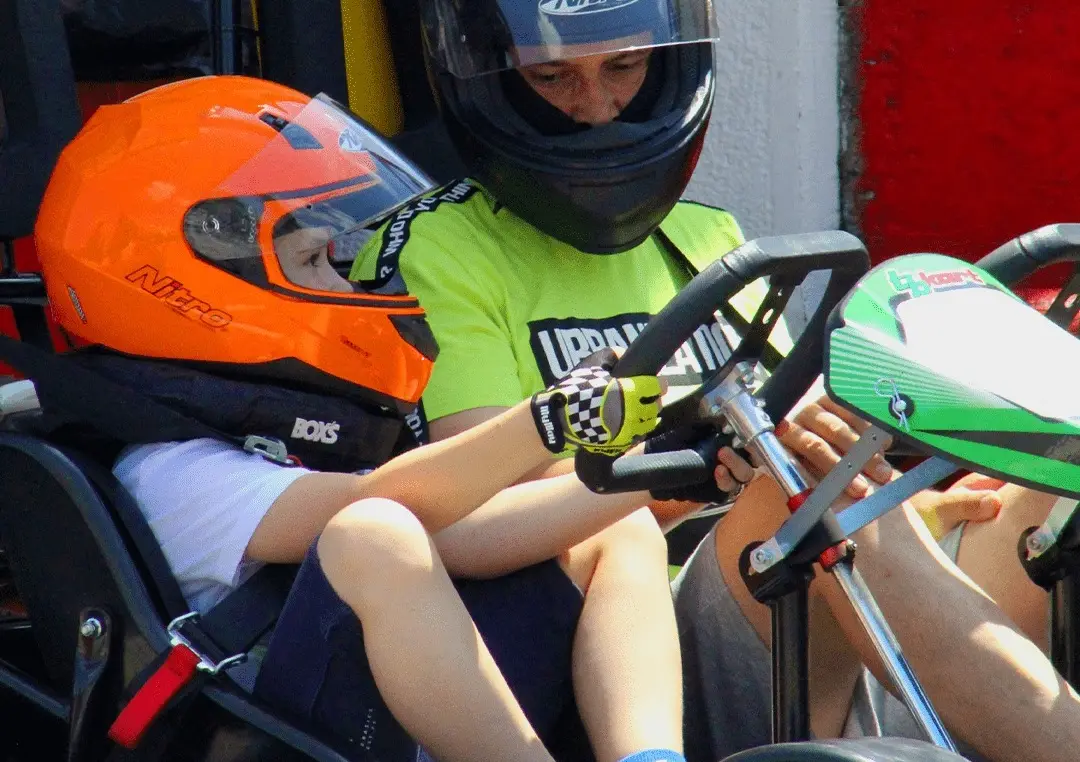 Young drivers buckled in and ready to start