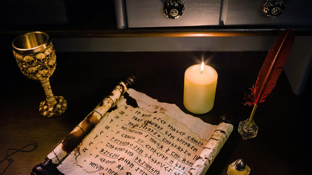 Candlelit scroll and quill in the Once Upon a Time kids escape room in Sofia