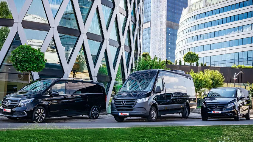 Mercedes Vito, Sprinter and V-Class vans for a private transfer from Sofia
